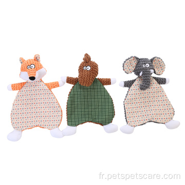 Vente chaude en peluche contenant des jouets interactifs pour chiens de dentition